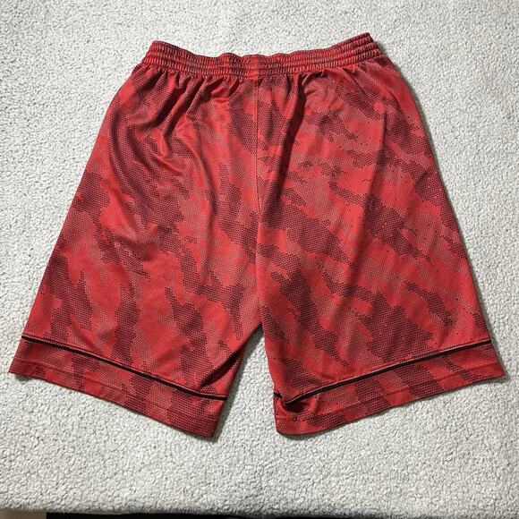Nike Basketball Shorts Mens L Red Lebron James Geometric Training Drawstring - Picture 2 of 14
